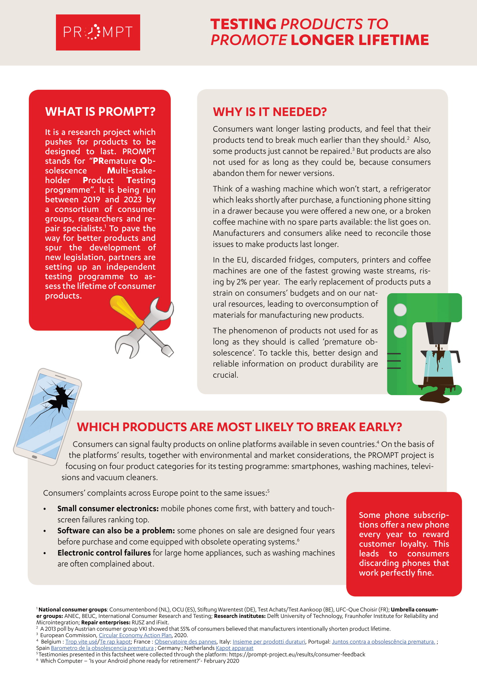 PROMPT - Testing products to promote longer lifetime