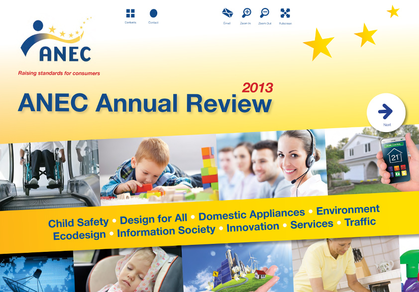 ANEC Annual Review 2013 cover