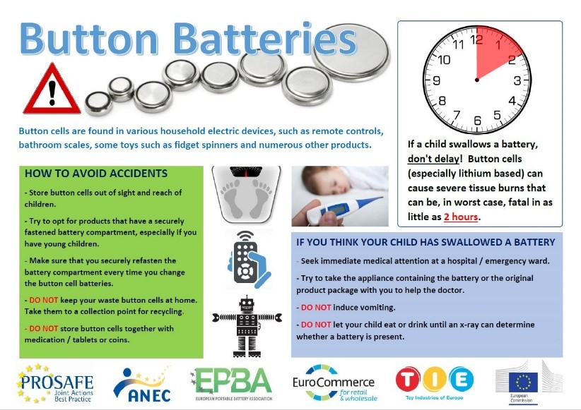 Dangers of button batteries